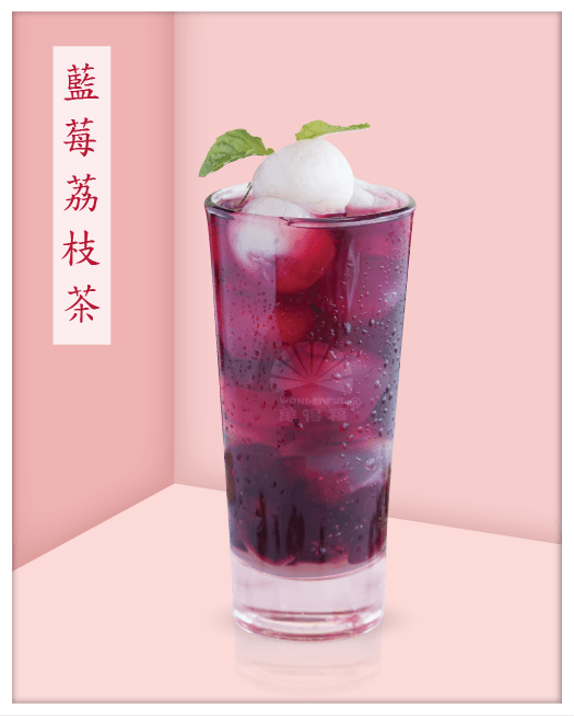 BLUEBERRY LYCHEE TEA